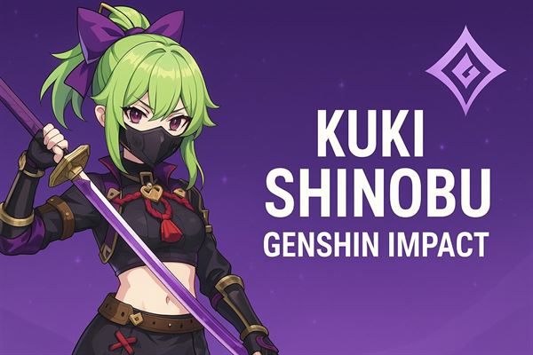 Introduction to kuki shinobu in genshin impact