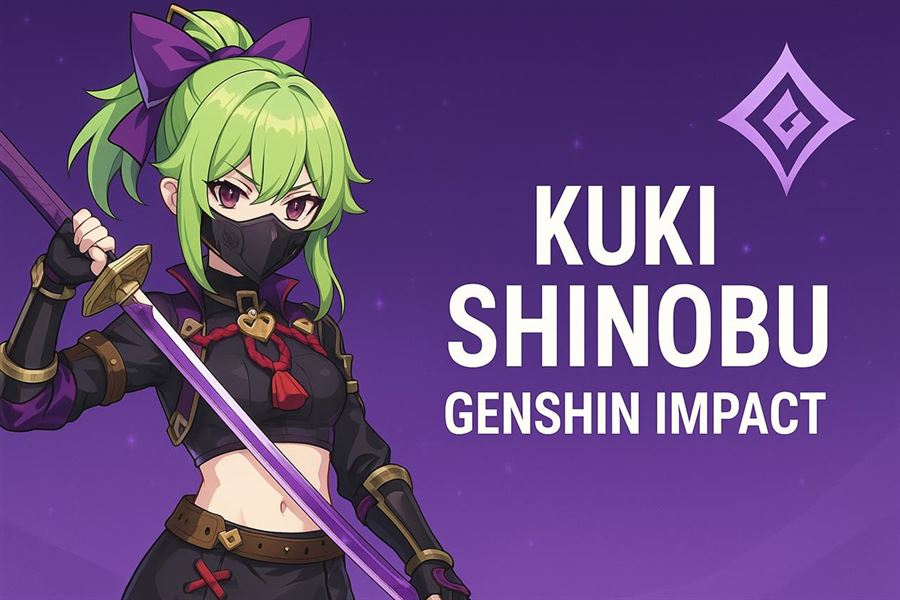 Introduction to kuki shinobu in genshin impact